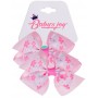 Бант на резинке 2шт Babys Joy, розовый в цветочек, K17245