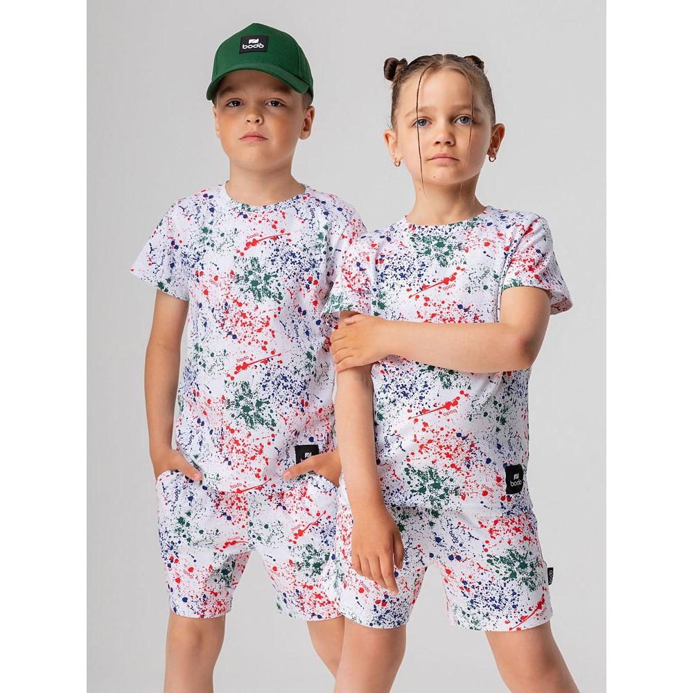 Костюм детский с шортами 11-391U Bodo, брызги