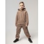 Костюм коричневый флисовый 11-464U (толстовка и брюки)