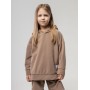 Костюм коричневый флисовый 11-464U (толстовка и брюки)