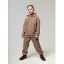 Костюм коричневый флисовый 11-464U (толстовка и брюки)