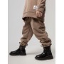 Костюм коричневый флисовый 11-464U (толстовка и брюки)