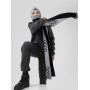 Шарф вязаный 12-130 серый (черный) BODO, 170 см x 25 см