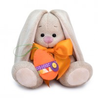 Мягкая игрушка BUDI BASA Зайка Ми с оранжевым бантиком 15см SidX-369