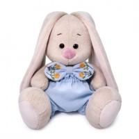 Мягкая игрушка BUDI BASA Зайка Ми в голубых шортах с бантом 15 см SidX-374