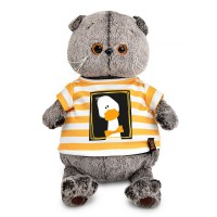 Кот Басик в футболке Гусик 25 см
