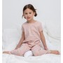 Пижама для девочки (футболки + брюки) Crockid, зоопарк на дымчатой розе