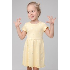 Летнее платье для девочки Crockid, бледно желтый