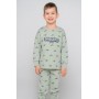 Теплая пижама с динозаврами для мальчика
