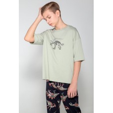 Пижама для подростков с принтом Динозавры