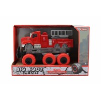 Машина пластиковая FUNKY TOYS пожарная с подъемным механизмом с краш-эффектом, кабина die-cast, 6*6 FT61093
