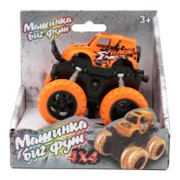 Машина пластиковая FUNKY TOYS инерционная оранжевая 4*4 60004