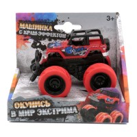 Машина пластиковая FUNKY TOYS с краш-эффектом, пул-бэк, красная 60006