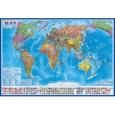 Карта GLOBEN интерактивная.Мир Политический 1:28 КН046
