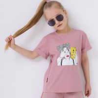 Футболка ДЕВОЧКА, пудра