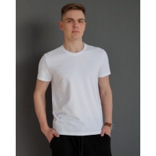 Базовая мужская футболка basic, белая