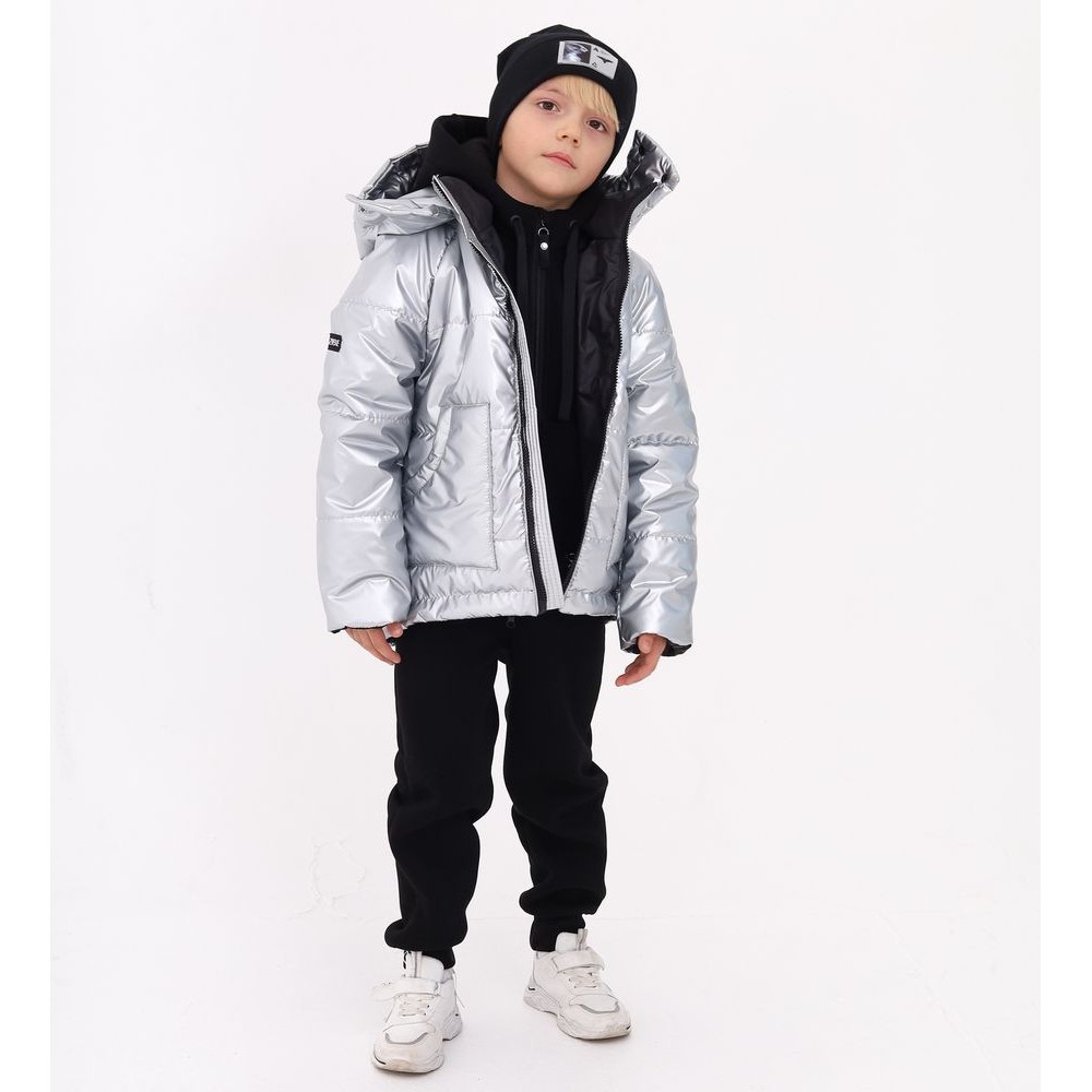 Детская куртка DEMI for KIDS серебро