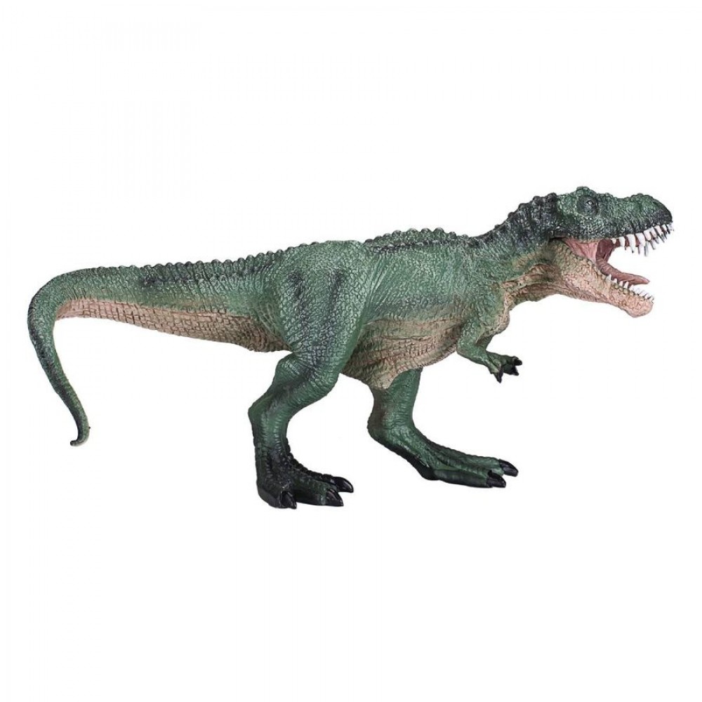 Фигурка Тираннозавр, зелёный, охотящийся