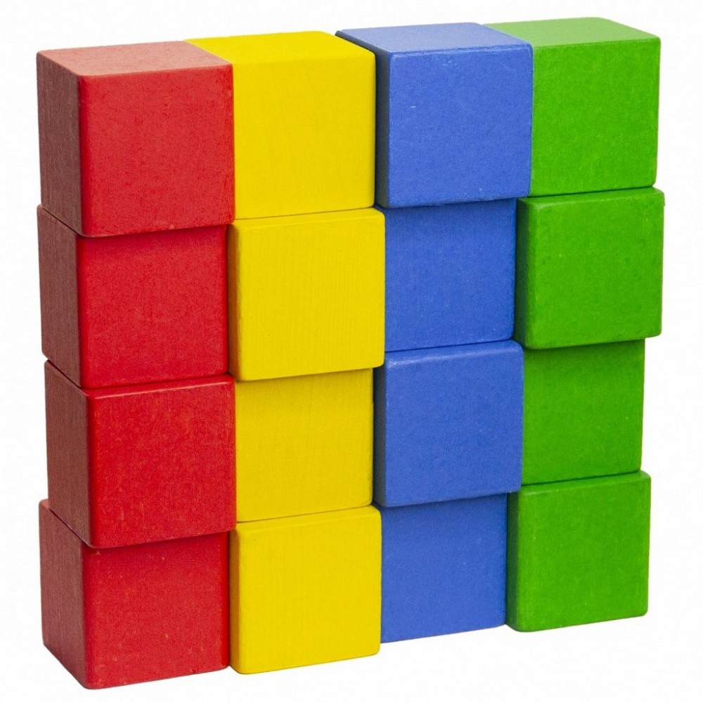 Кубики мозаика с карточками - обучающий набор