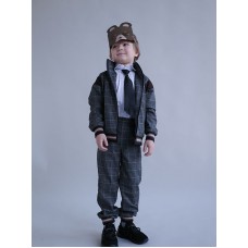 Детский костюм для мальчика (брюки + куртка-бомбер)