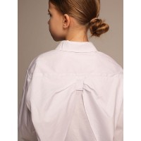 Блуза белая с бантом на спине