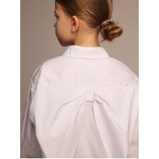 Блуза белая с бантом на спине
