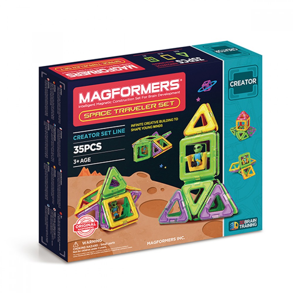 Магнитный конструктор MAGFORMERS Space Traveler set 703007