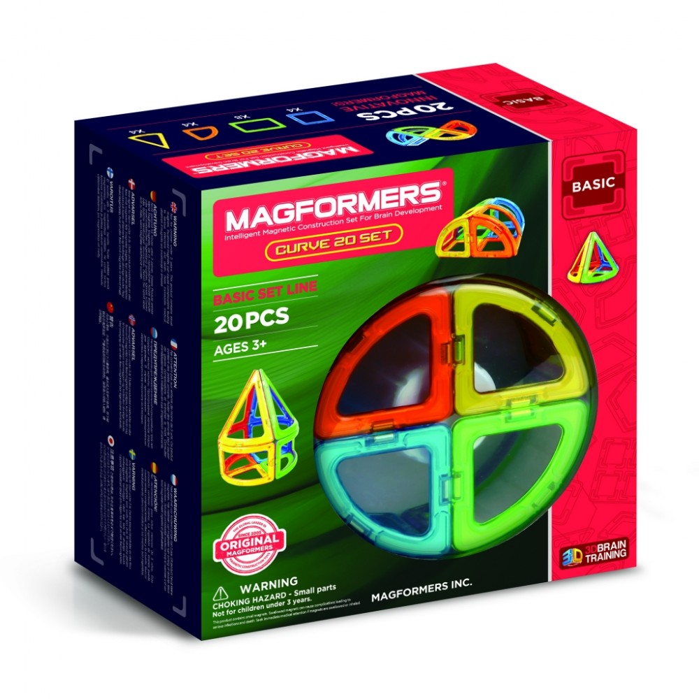 Магнитный конструктор MAGFORMERS Curve 20 701010
