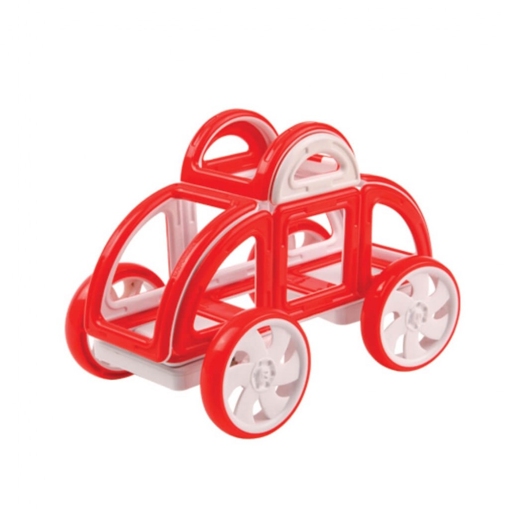Магнитный конструктор MAGFORMERS 702006 My First Buggy красный