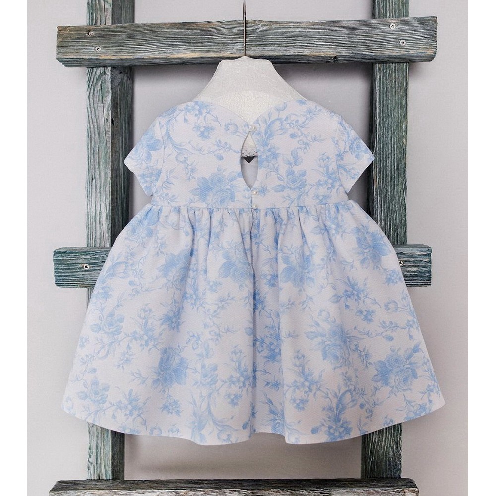 Dress with a rose 1722129 blue