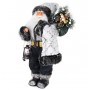 Дед мороз в белой шубе с фонариком 48 см
