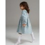 Платье MINI DI для девочки Риана, зайцы на голубом, фланель