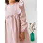 Платье Кристи, ландыши на розовом