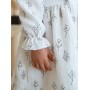 Платье Адель, веточки на белом, муслин