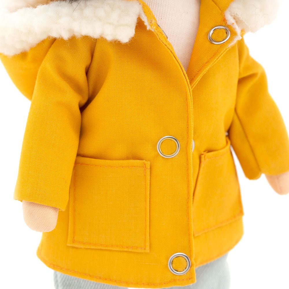 Кукла Lilu в парке горчичного цвета 32 см, Европейская зима (SS04-10)