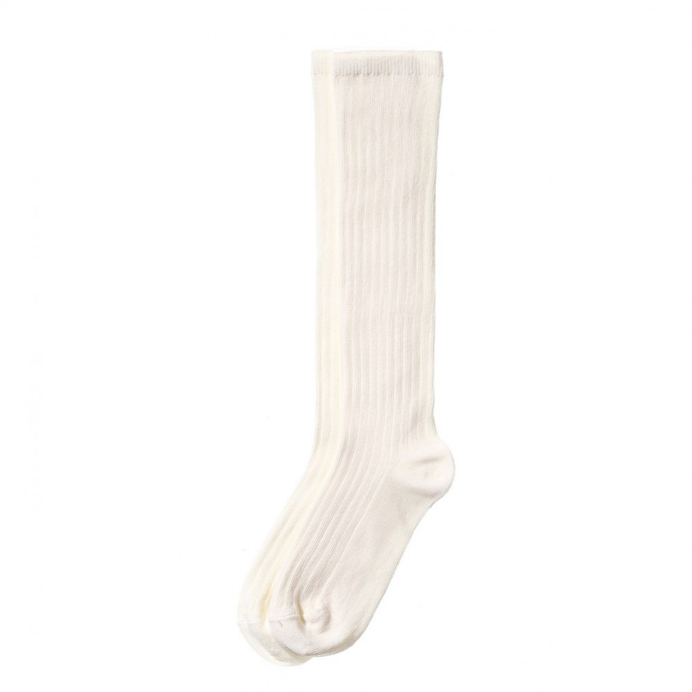 Children's knee socks НН201, milky-yellow color