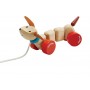Каталка на верёвочке Plan Toys Счастливый пёс