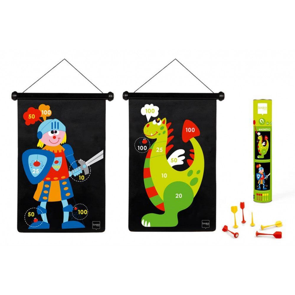 Magnetic Darts SCRATCH Knight and Dragon