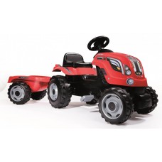 Трактор Farmer XL с прицепом красный