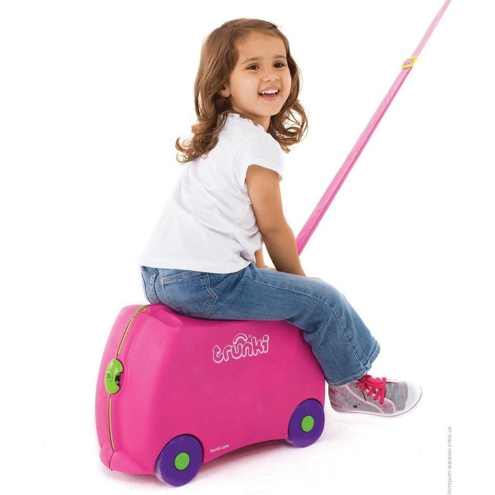 Чемодан детский на колесиках Trunki Trixie розовый