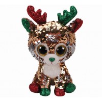 Soft toy TY deer Tegan with sequins 15 cm