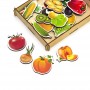 Набор WOODLAND Овощи, фрукты, ягоды (дер.коробка) 111401