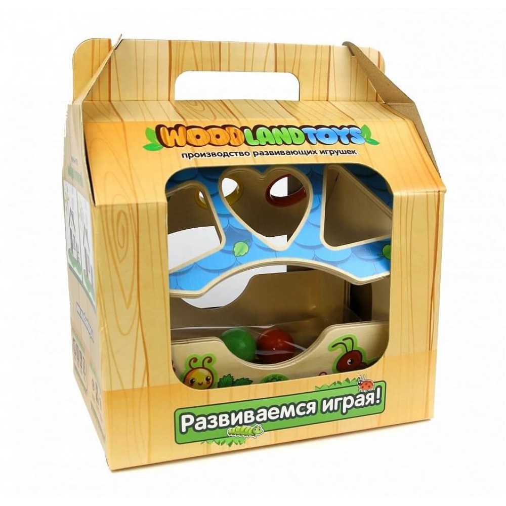 Сортер деревянный Домик Букашки