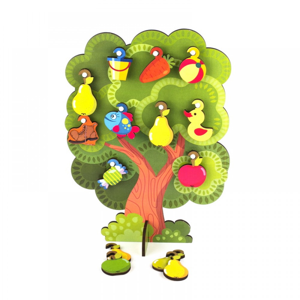 Сортер WOODLANDTOYS Что на дереве растет 124101