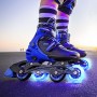 Роликовые коньки YVolution Neon Combo Skates, синий (размеры 29-32)