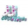 Роликовые коньки YVolution Neon Combo Skates, бирюзовый (размеры 29-32)