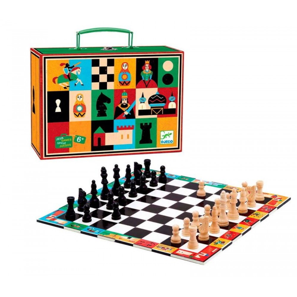 Шахматы и шашки 2в1 Djeco 6+