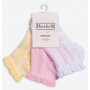 Носочки Berchelli с ажурным рисунком для девочек, комплект 3 пары