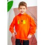 Толстовка для мальчика с длинным рукавом, оранжевый