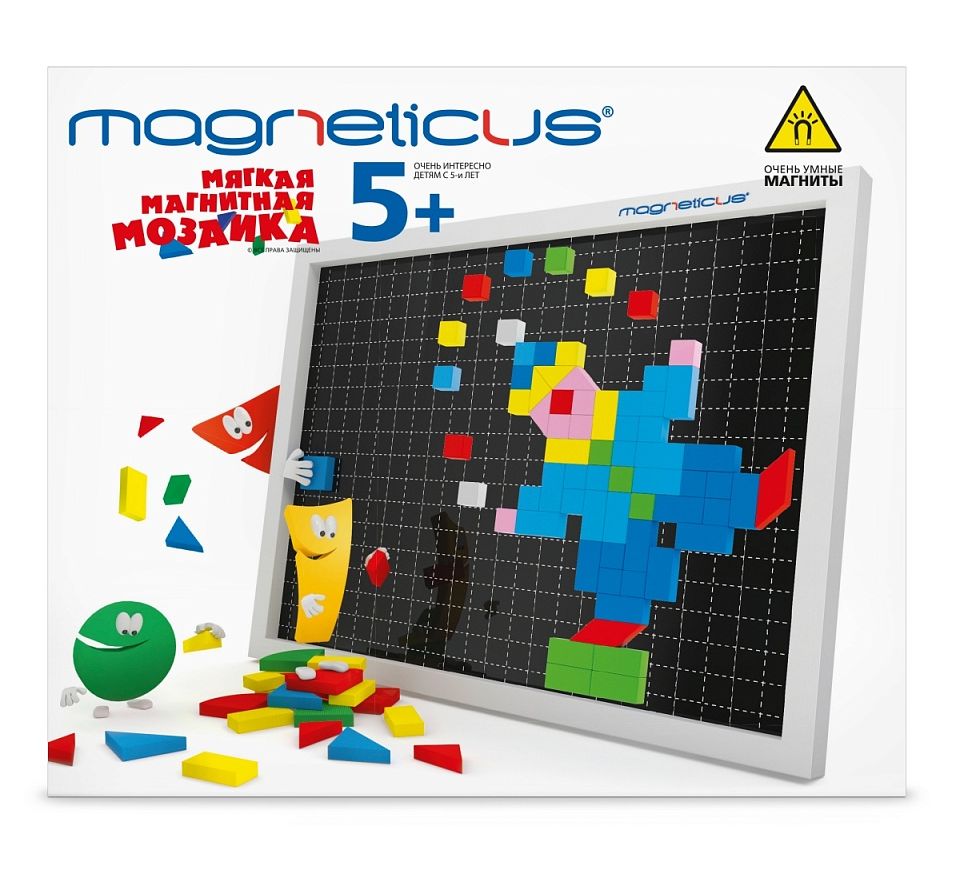 Мозаика магнитная MAGNETICUS 220 элементов 7 цветов купить в Москве, цена